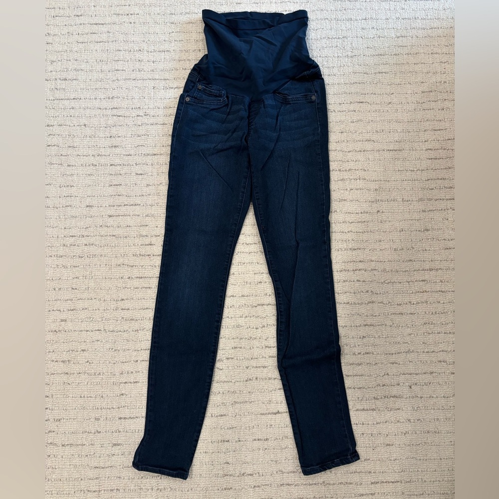 Women's Dark Blue Maternity Jeans